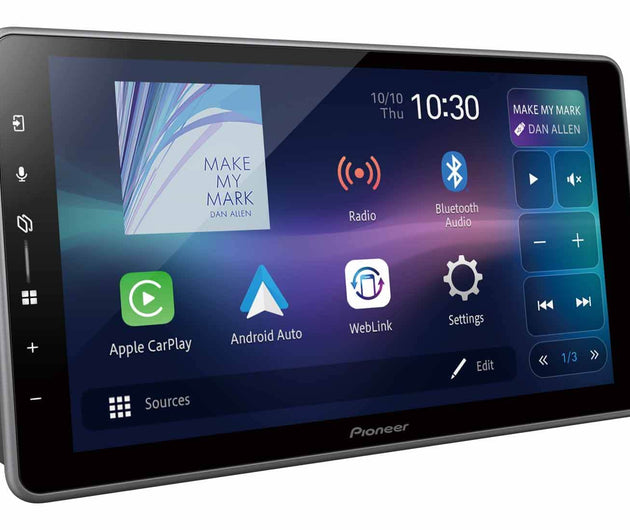 Pioneer DMH-ZF7650BT 9 Inch Floating Touchscreen Receiver With Wireless Apple CarPlay Android Auto WebLink Cast Al Bathaa Car Accessories