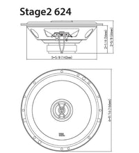 JBL STAGE2 624 SPEAKER 240W/40W Al Bathaa Car Accessories