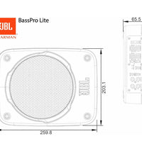JBL BASSPROLITE ACTIVE SUB 160/80W Al Bathaa Car Accessories